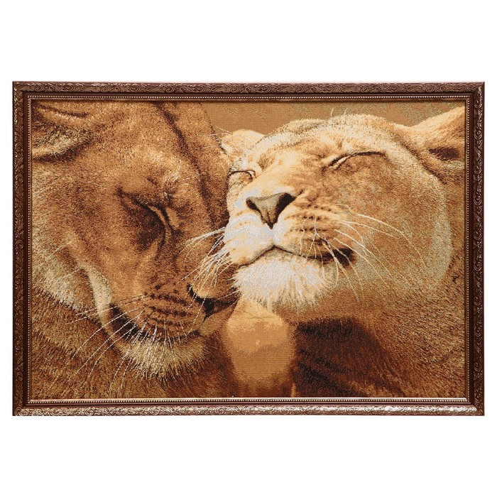 Гобеленовая картина Гобеленовая картина "Верность" 69*53 см рамка МИКС