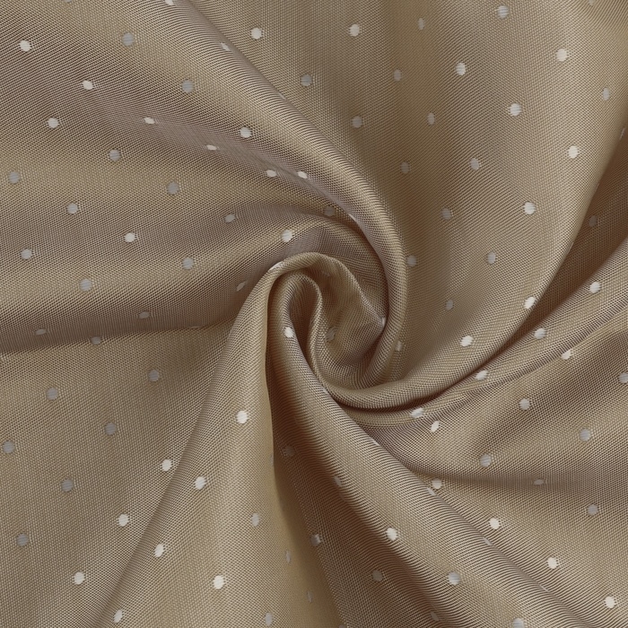 Ткань подкладочная &laquo;Горох&raquo;, двусторонняя, 100 % вискоза, 1 &times; 1,4 м, цвет бежевый