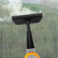 Паровая швабра Kitfort КТ-1047, 1500 Вт, 370 мл, шнур 8 м, серо-оранжевая Паровая швабра Kitfort КТ-1047, 1500 Вт, 370 мл, шнур 8 м, серо-оранжевая