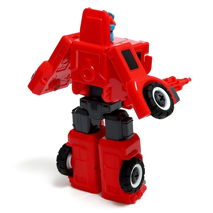 Конструктор винтовой &laquo;Пожарная&raquo;, 2 в 1 робот-машина