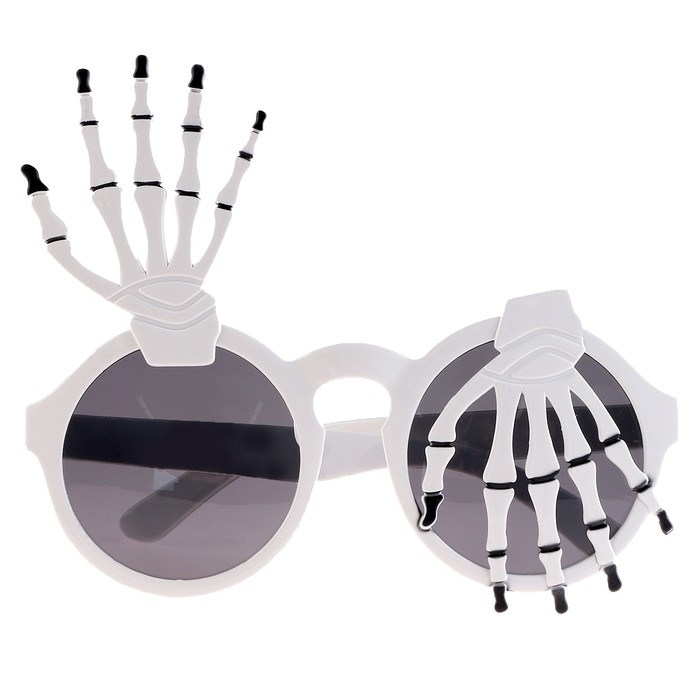 Карнавальные очки &laquo;Руки&raquo;, цвет белый