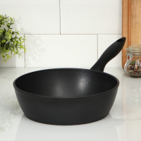 Сковорода &laquo;Надежда&raquo;, d=24 см, h=7,4 см, пластиковая ручка, антипригарное покрытие, цвет чёрный