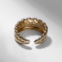 Кольцо &laquo;Тренд&raquo; параллель, цвет золото, безразмерное