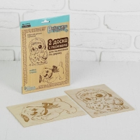 Доски для выжигания "Совёнок и Щенок", 2 шт. Доски для выжигания "Совёнок и Щенок", 2 шт.