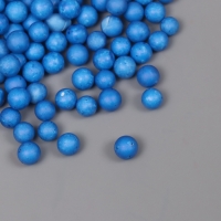 Декор для творчества пенопласт "Ассорти шариков" синий набор 10 гр