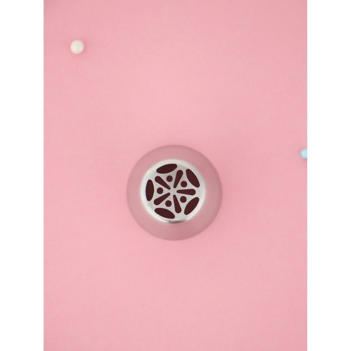 Насадка кондитерская KONFINETTA &laquo;Цветок&raquo;, d=3,5 см, выход d=1,9 см, нержавеющая сталь