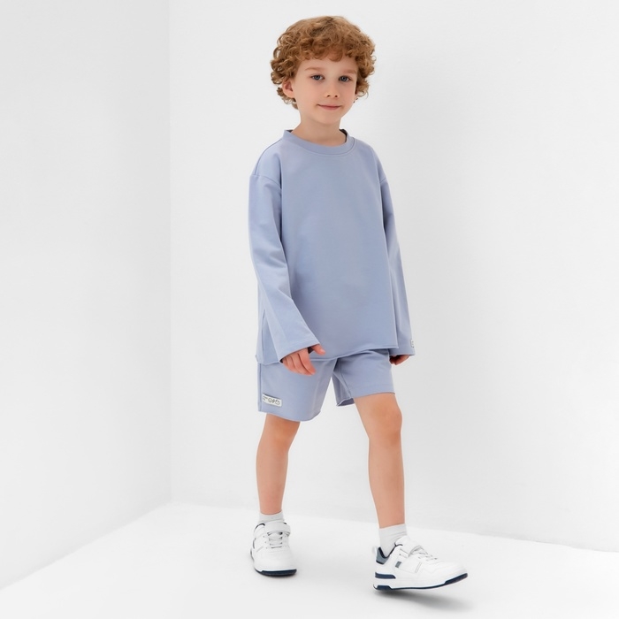 Футболка детская с дл.рукавом KAFTAN, р. 32 (110-116 см), серый Футболка детская с дл.рукавом KAFTAN, р. 32 (110-116 см), серый