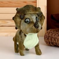 Мягкая музыкальная игрушка &laquo;Динозаврик&raquo;, 16 см, цвет тёмно-зеленый