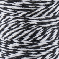 Пряжа 100% целлюлоза "Softino Raffia Color Melange" кручёная, чёрная 100м &plusmn;2м 87 гр