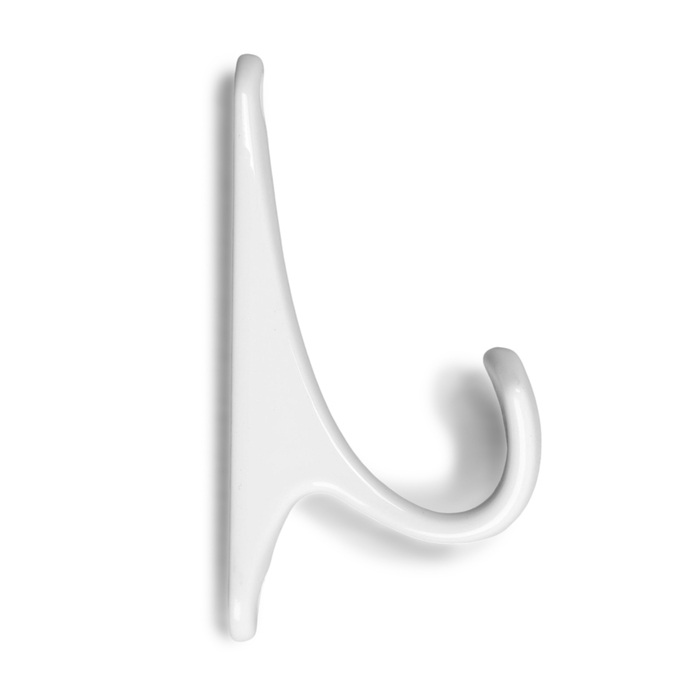 Крючок мебельный CAPPIO CLASSIC, однорожковый, белый