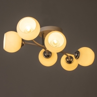 Люстра "Гелла" 6хЕ27 40Вт бело-хромовый 62х45х27 см BayerLux Люстра "Гелла" 6хЕ27 40Вт бело-хромовый 62х45х27 см BayerLux