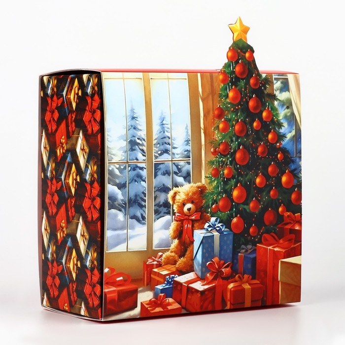 Коробка подарочная новогодняя складная &laquo;Сказочного Нового года&raquo;, 15 х 15 х 8 см, Новый год