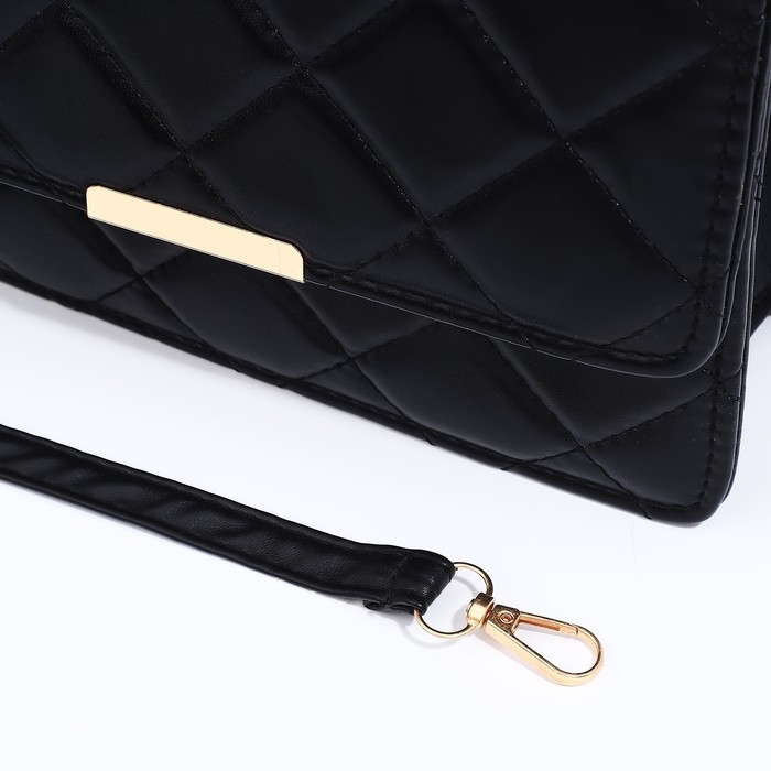 Сумка-мессенджер на магните, цвет чёрный Сумка-мессенджер на магните, цвет чёрный