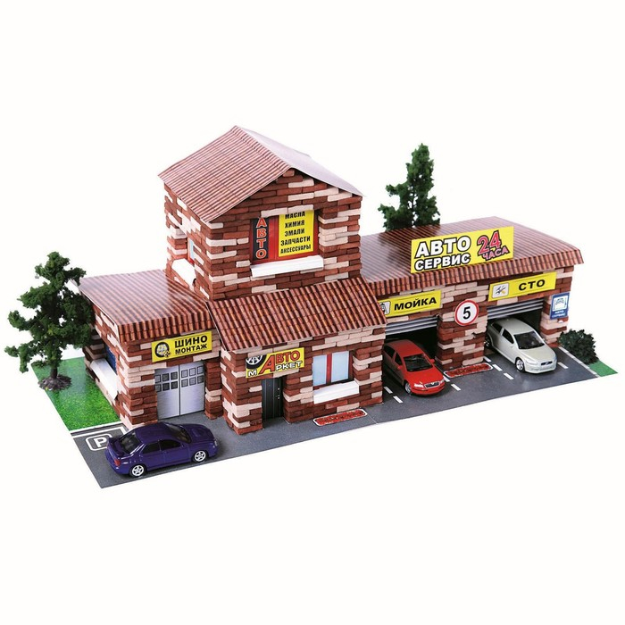 Конструктор из кирпичиков &laquo;СТО&raquo;, 1240 деталей