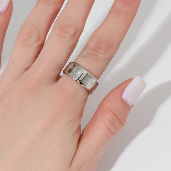 Кольцо «Вальхалла» с рунами, цвет белый в серебре, 17 размер Кольцо «Вальхалла» с рунами, цвет белый в серебре, 17 размер