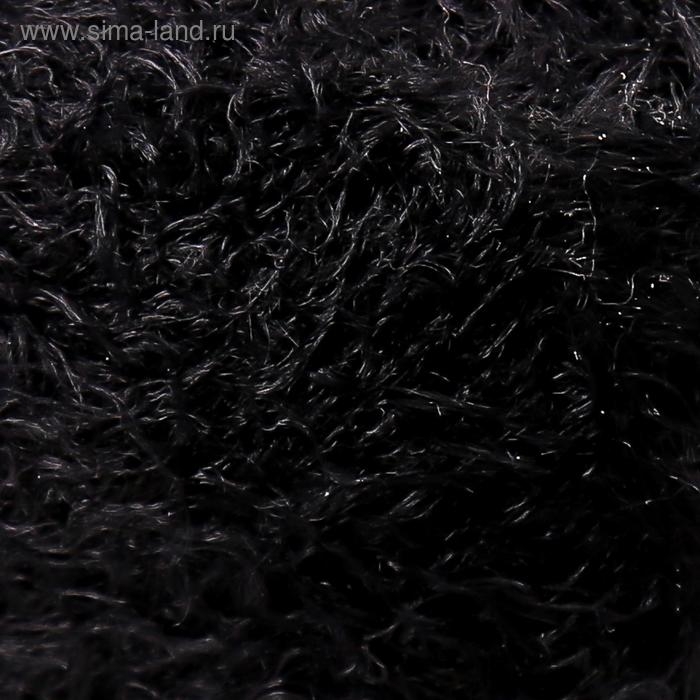 Пряжа Пряжа "Хлопок травка" 65% хлопок 35% полиамид 220 м/100гр (003 черный)