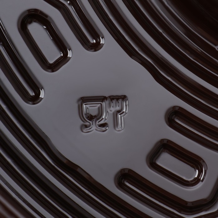 Менажница пластиковая одноразовая, d=26×4,2 см, 5 секций, дно, круглая, цвет коричневый Менажница пластиковая одноразовая, d=26×4,2 см, 5 секций, дно, круглая, цвет коричневый