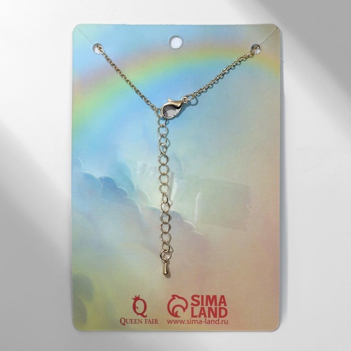 Кулон &laquo;Прелесть&raquo; самолёт, цветной в золоте, 40 см