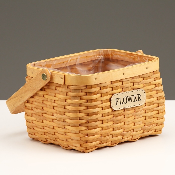 Корзина плетеная, 18 x 13 x 11/23,5 см, секвойя Корзина плетеная, 18 x 13 x 11/23,5 см, секвойя