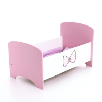 Кроватка классическая для кукол до 40 см &laquo;Бант&raquo;