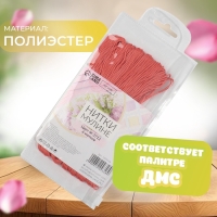 Набор ниток мулине №3712, 8 &plusmn; 1 м, 6 шт, цвет лососевый