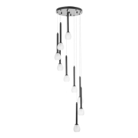 Светильник "Жаклин" 9х3Вт G4 Черный 30х30х180см