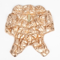 Комбинезон "Блеск", размер S (ДС 24 см, ОГ 34, ОШ 23 см, до 5 кг), золотой