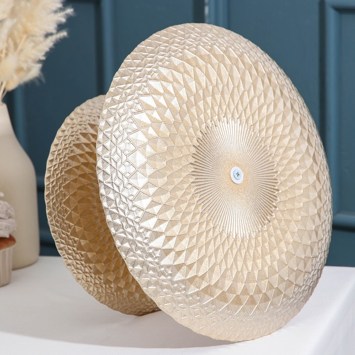 Блюдо 2-х ярусное &laquo;Барокко&raquo;, d=21/28 см, цвет золотой с розовый