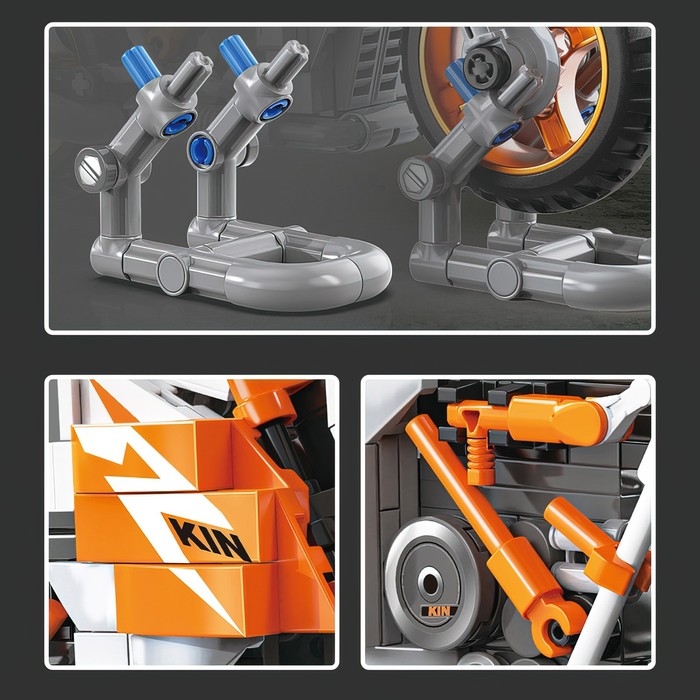 Конструктор Мото «Спортивный мотоцикл», 266 деталей Конструктор Мото «Спортивный мотоцикл», 266 деталей