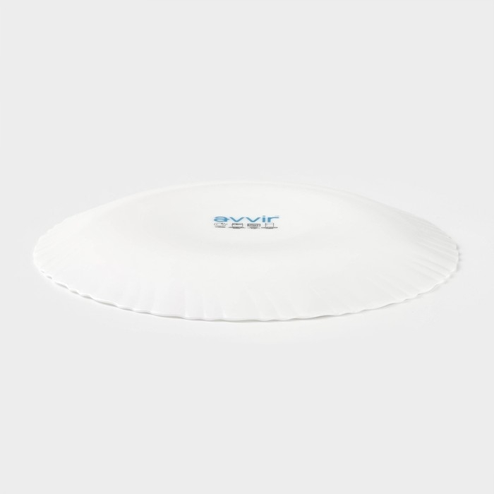 Тарелка обеденная Avvir &laquo;Юкка&raquo;, d=23 см, стеклокерамика, цвет белый