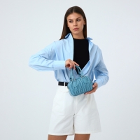 Сумка женская на молнии, цвет голубой Сумка женская на молнии, цвет голубой