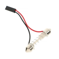 Автолампа светодиодная 43&times;35 мм, 12 В, 48 SMD, два переходника, свет белый