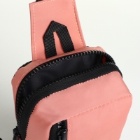 Сумка-слинг женская из текстиля, цвет розовый Сумка-слинг женская из текстиля, цвет розовый