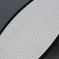 Пилка для ног, овальная, лазерная, двусторонняя, 21 см, цвет чёрный