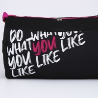 Сумка детская спортивная для девочки, наружный карман, 40х21х24 см, цвет чёрный Сумка детская спортивная для девочки, наружный карман, 40х21х24 см, цвет чёрный