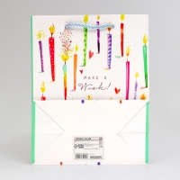 Пакет ламинированный &laquo;Cвечки&raquo;, MS 18 &times; 23 &times; 10 см