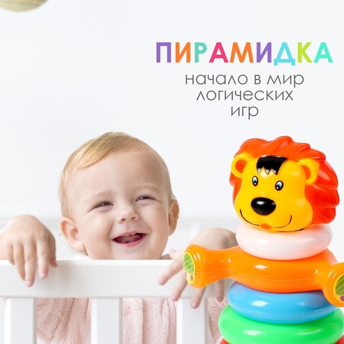 Пирамидка &laquo;Львёнок&raquo;, 6 колец