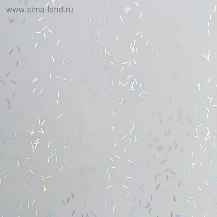 Пленка для цветов "Звездная ночь", 58 см х 5 м белый