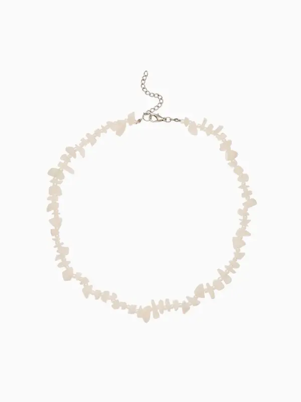 Ожерелье 20 см, цв. белый