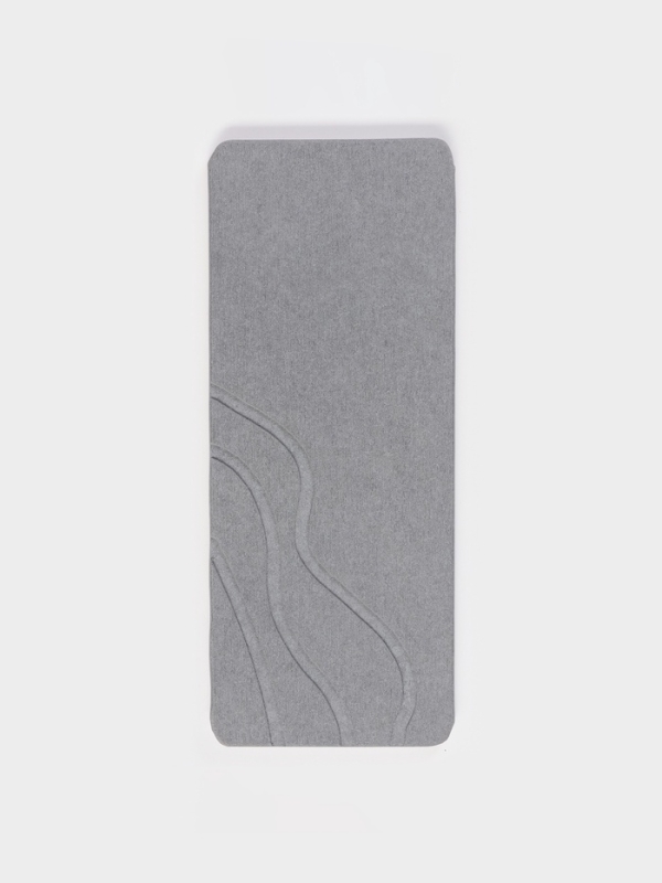 Диатомитовый коврик для сушки 25х10, цвет серый