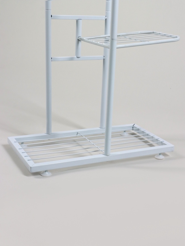 Подставка для цветов Greengo, 3 полки, 43 &times; 22 &times; 57 см, напольная, металл, белая