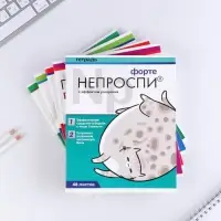 Тетрадь в клетку, 48 л., А5, на скрепке, блок №1 &laquo;Котики таблетки&raquo; МИКС
