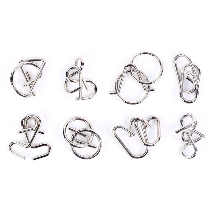 Головоломка металлическая &laquo;Загадки пиратов&raquo;, набор 8 шт.