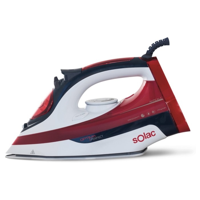 Утюг Solac Optima Perfect PV2014, керамическая подошва, 2600 Вт, 35 г/мин, 380 мл, красный Утюг Solac Optima Perfect PV2014, керамическая подошва, 2600 Вт, 35 г/мин, 380 мл, красный
