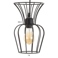 Светильник BayerLux "Фрейя" 3хЕ27 40Вт черный 16х50х23-123см