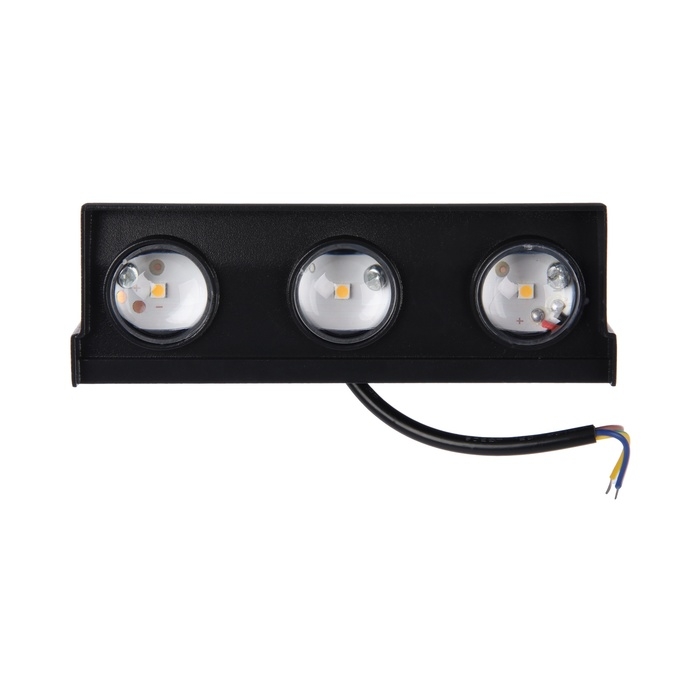 Светильник фасадный &laquo;Каскад&raquo;, FSD-093, 3 Вт, 3000К, 3 луча, IP65, 220 В, металл, черный