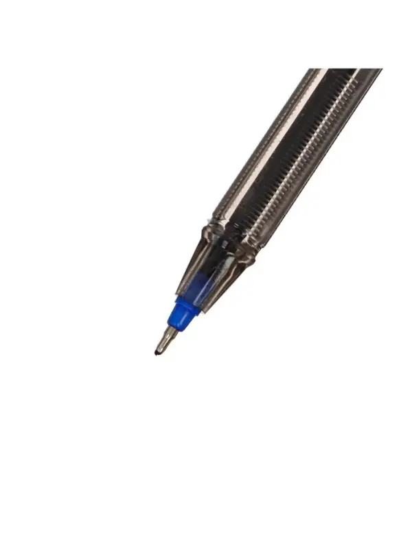 Ручка шариковая MY-TECH, 0.7 мм, стержень синий, корпус прозрачный, игольчатый пишущий узел