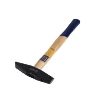 Молоток сварщика ТУНДРА, двухсторонний плоский боек, деревянная рукоятка из бука, 500 г