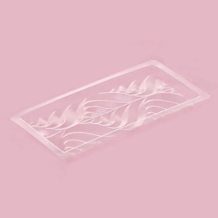 Форма для шоколада &laquo;Перья&raquo;, пластик, 20,5&times;10,5&times;1,5 см, прозрачная