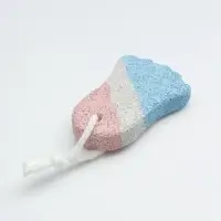 Пемза для педикюра &laquo;Ступня&raquo;, с подвесом, 9&times;6 см, в коробке, разноцветная